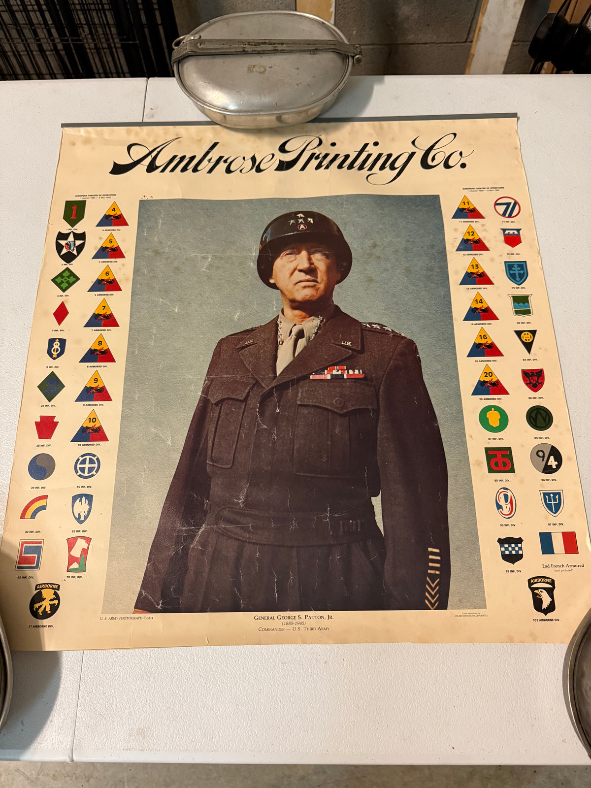 Vintage poster of George Patton