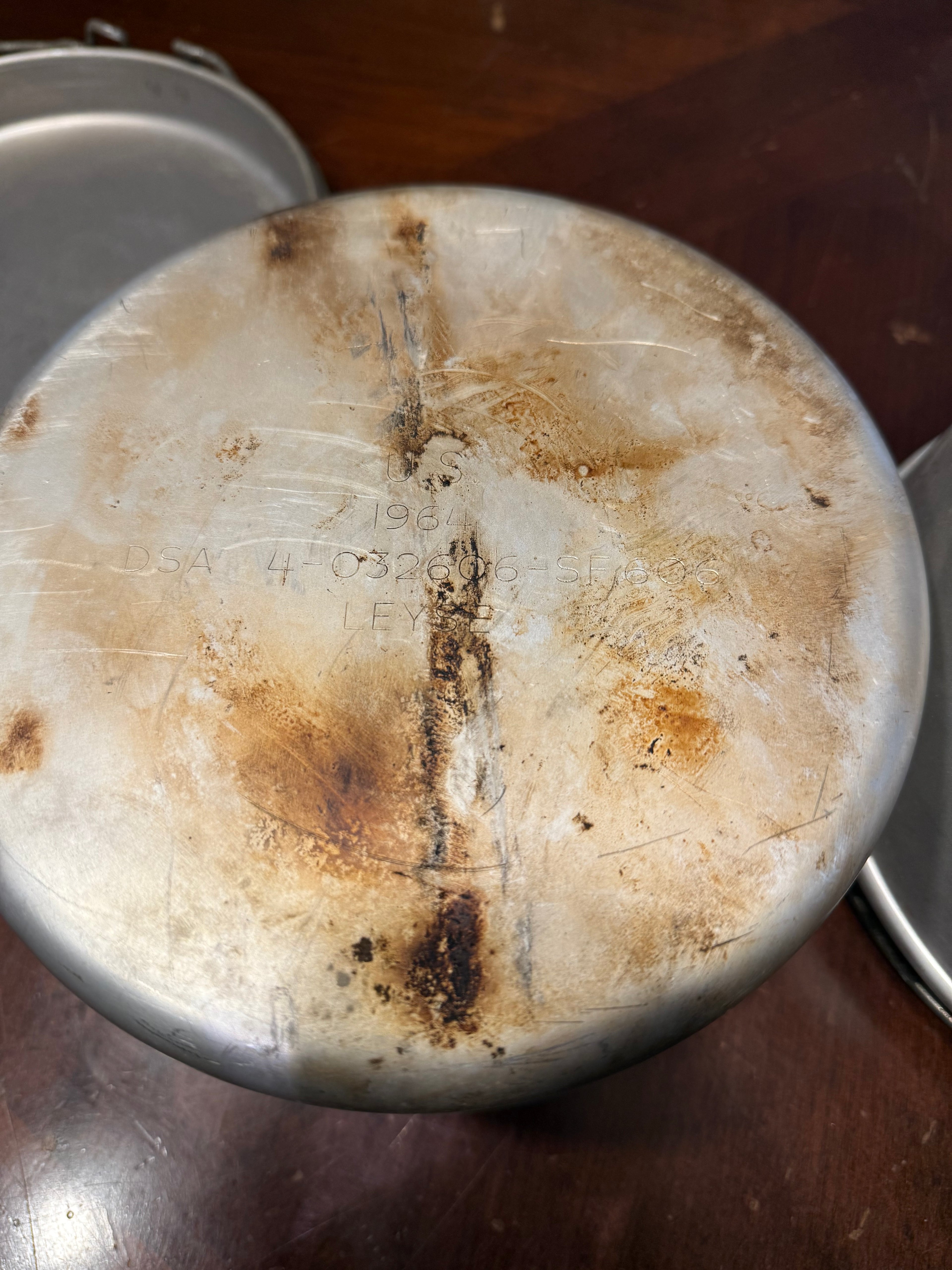 U.S. cook pot dated 1964