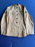 Original U.S. Marine Corps Summer Service Tunic with Rank & Marksman Qualification