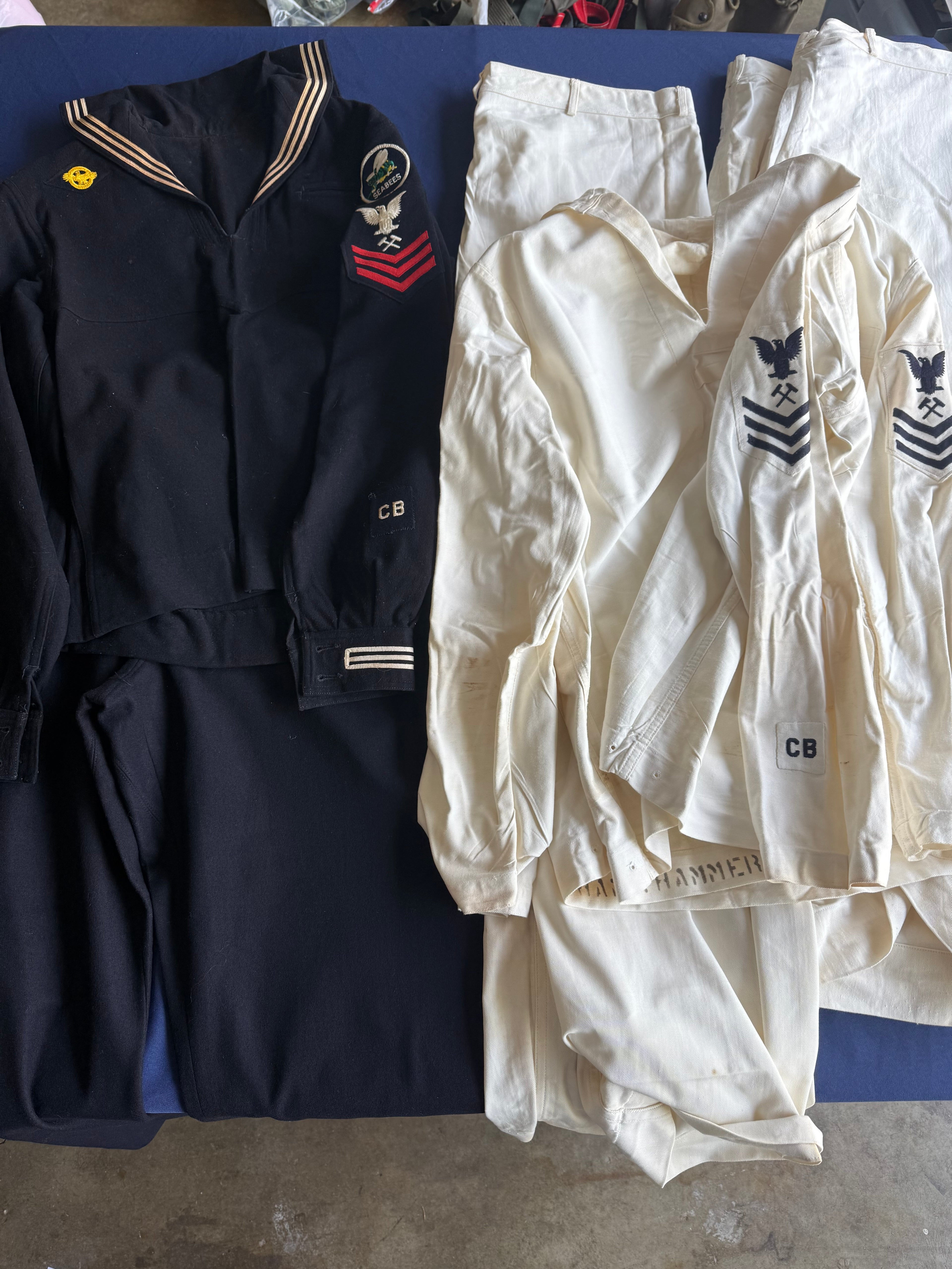 WWII U.S. Navy Seabees Construction Battalion Grouping – Named to H. Hammerli