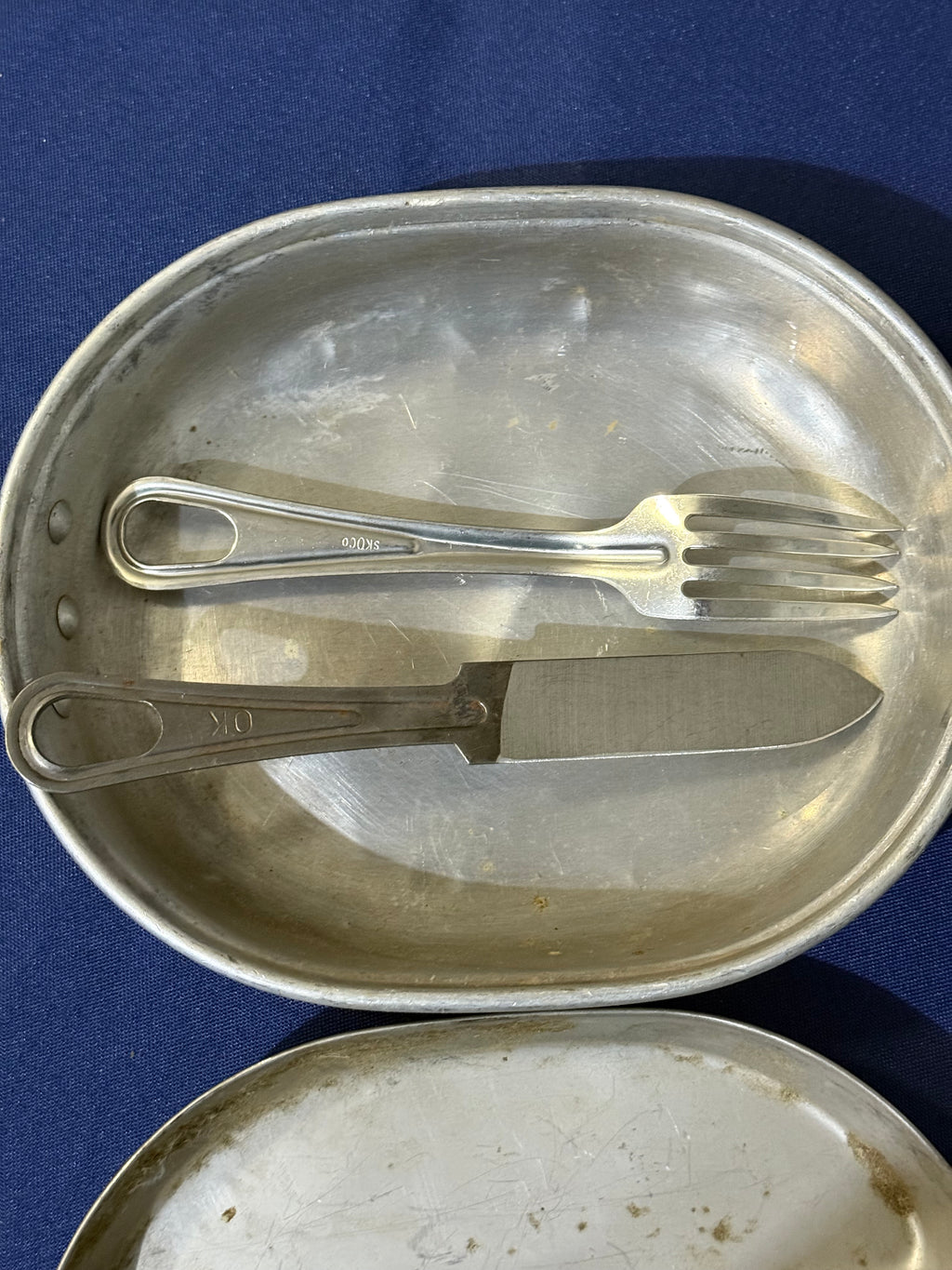 Original World War II U.S. Army mess kit set