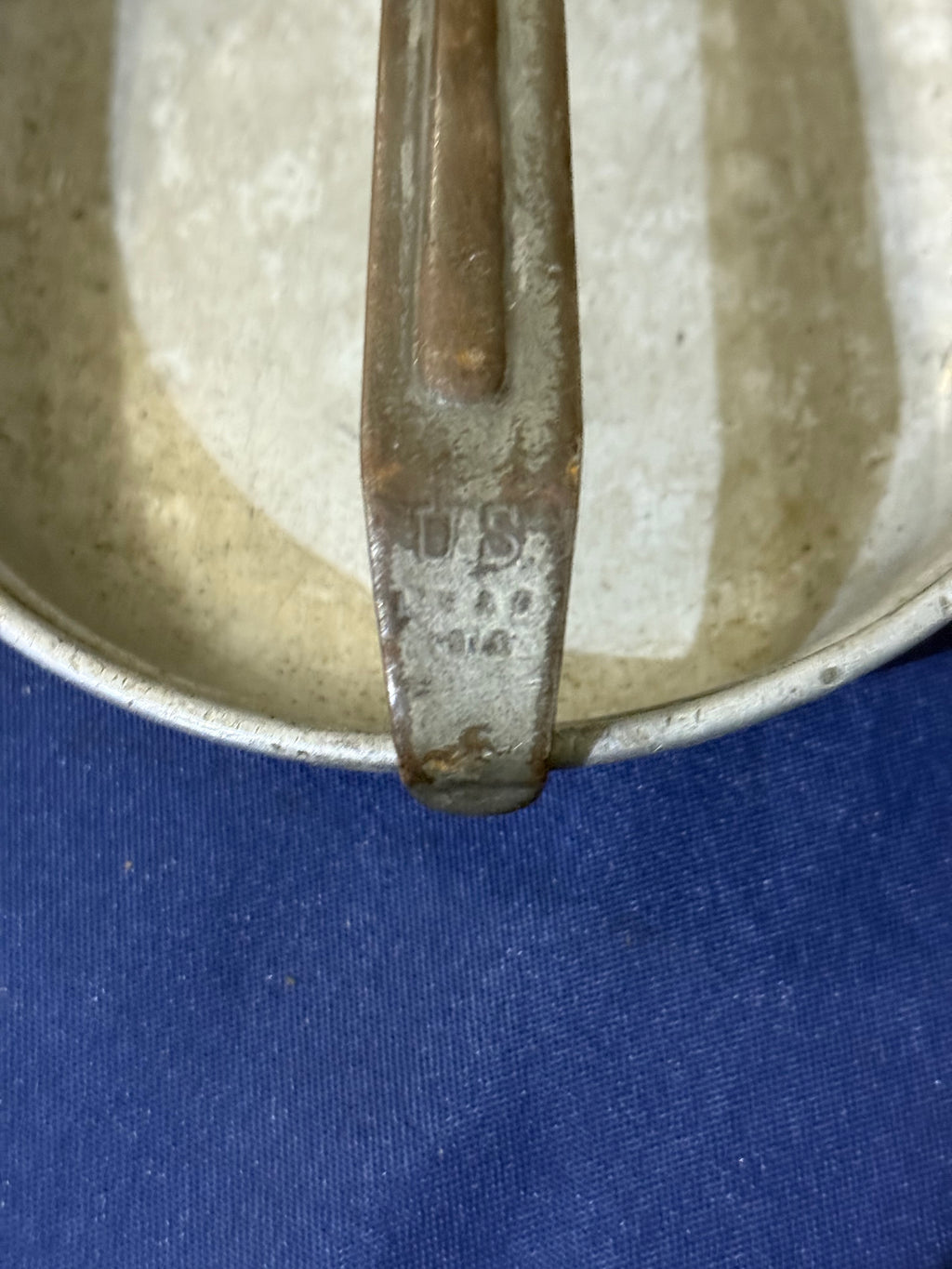 Original World War I U.S. Army mess kit bottom