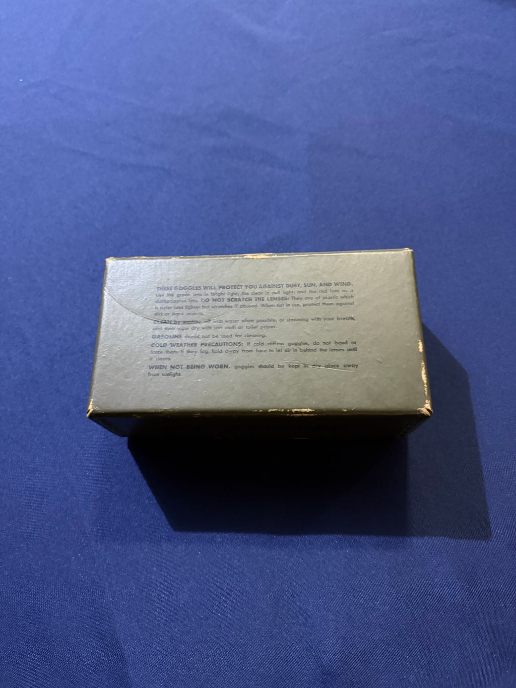 Original WWII U.S. Army N-2 Goggles with Box