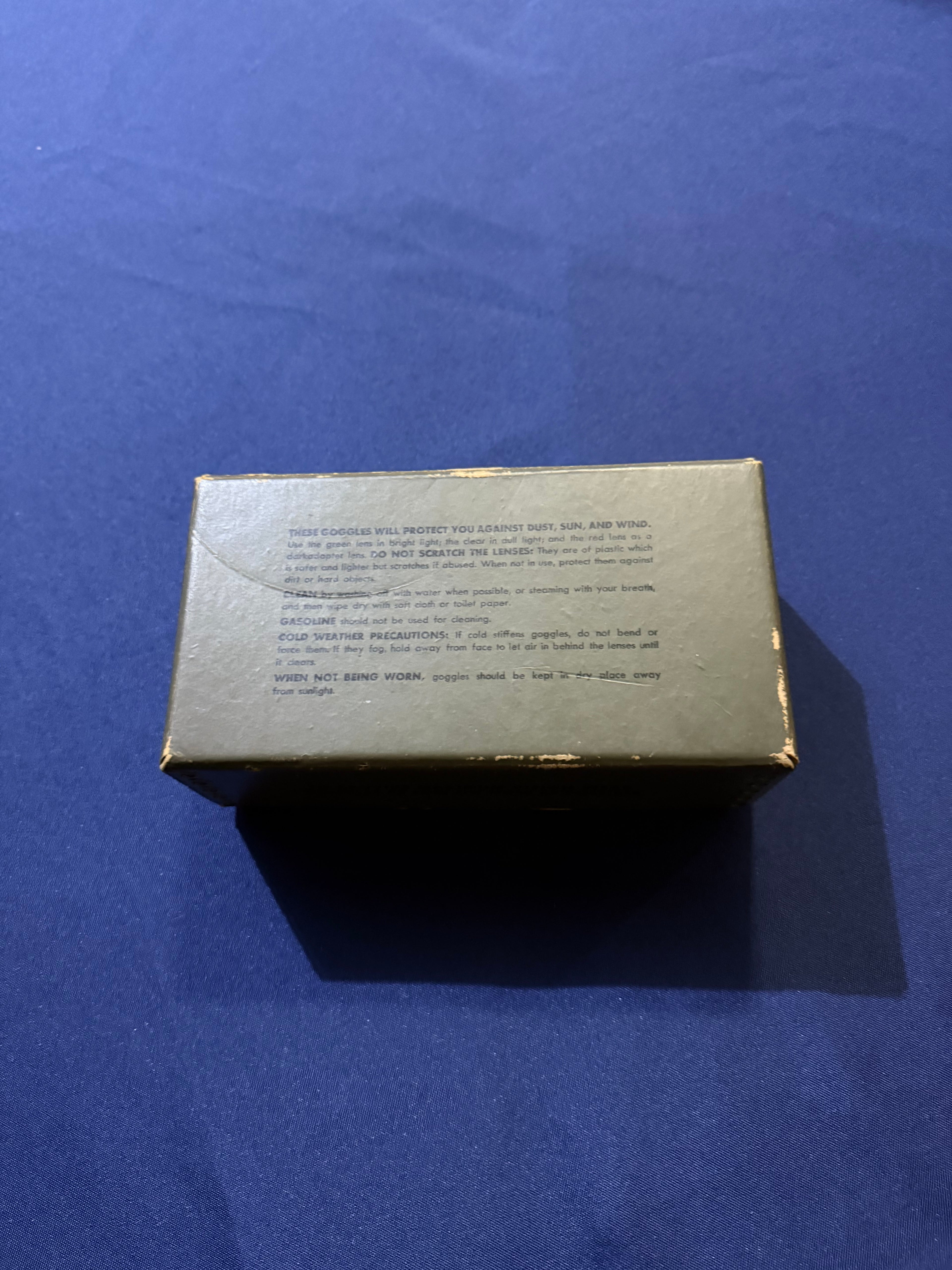 Original WWII U.S. Army N-2 Goggles with Box