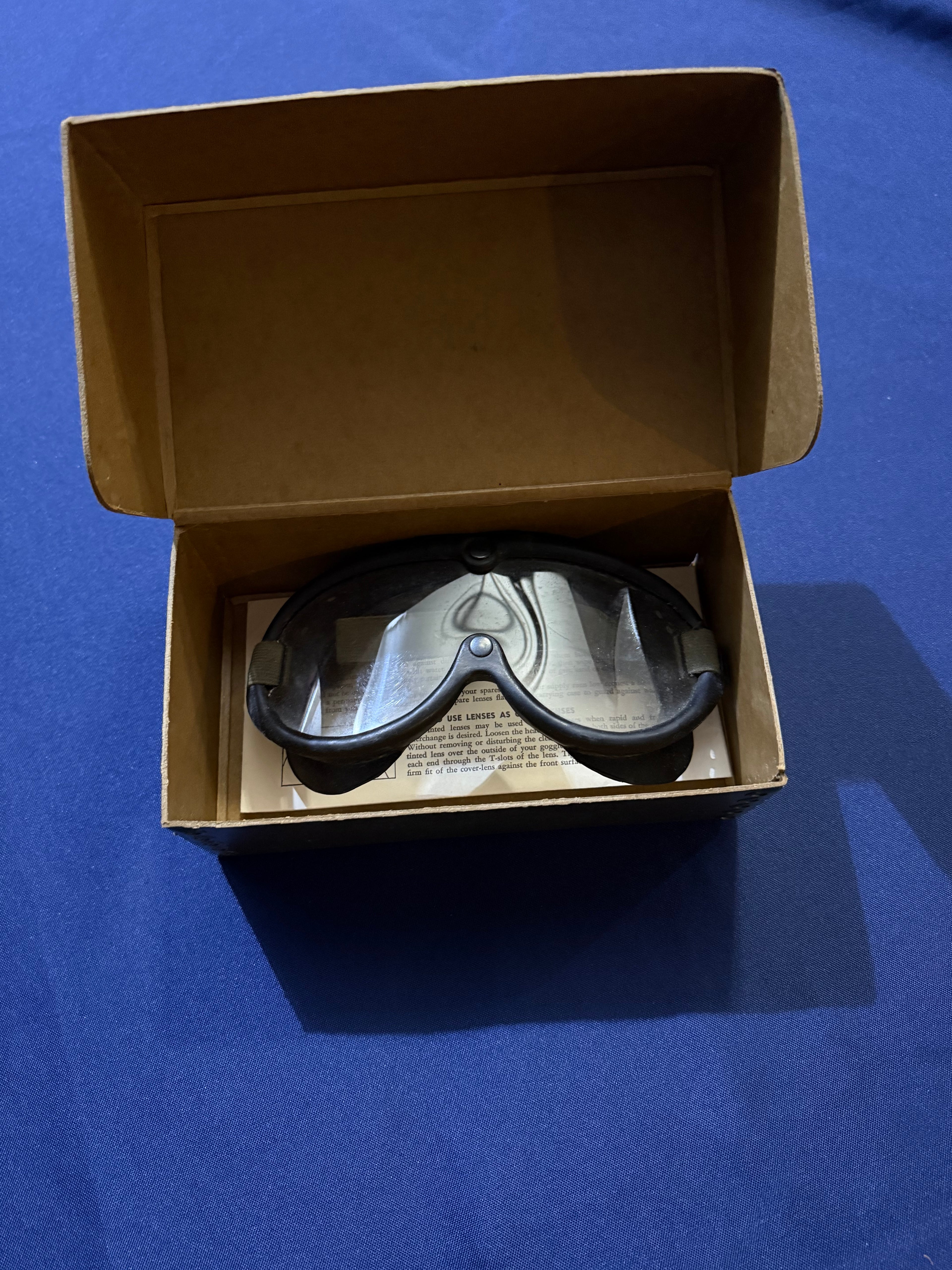 Original WWII U.S. Army N-2 Goggles with Box