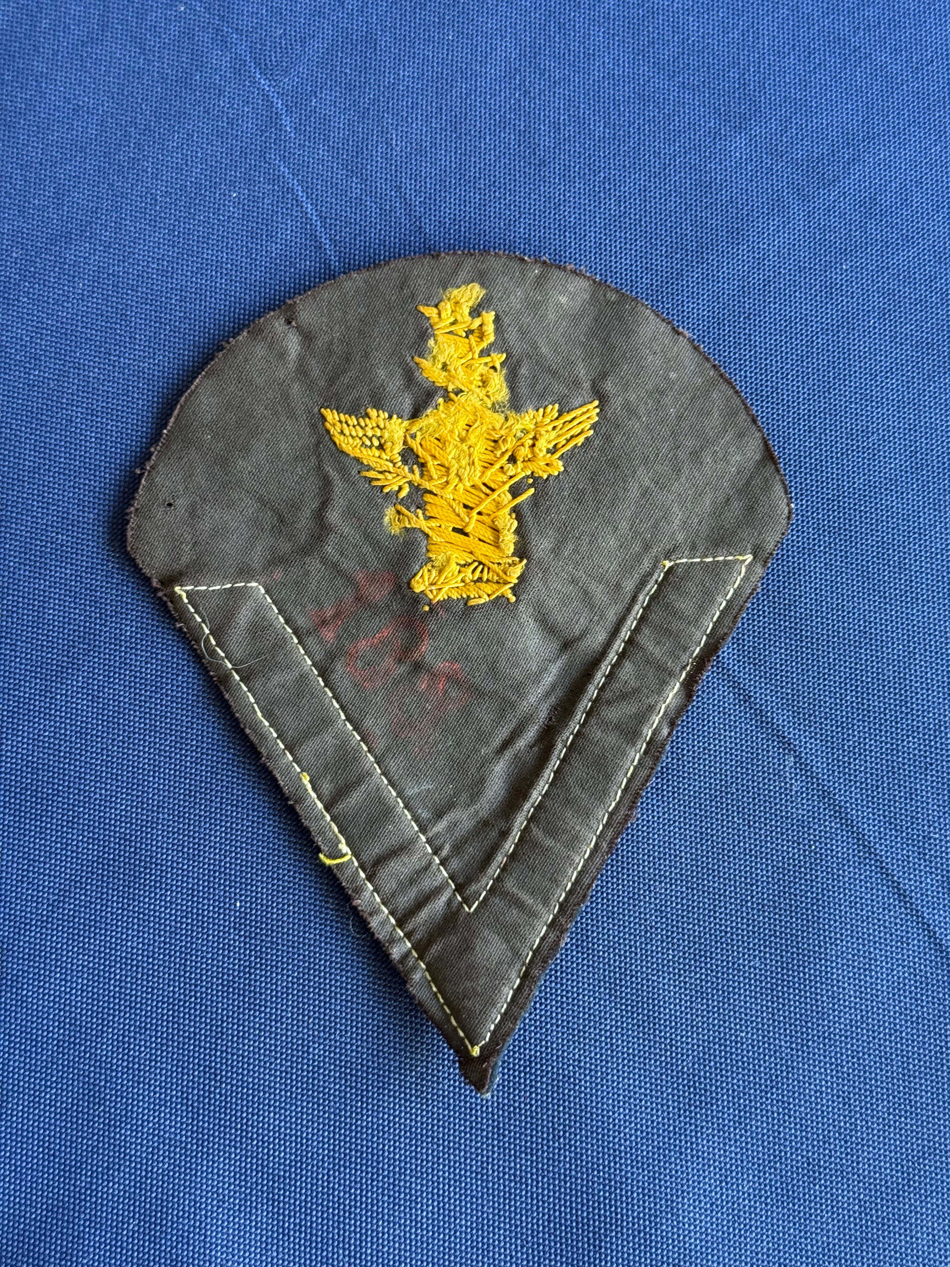 Original WWII German Kriegsmarine Naval Artillery Rank Chevron