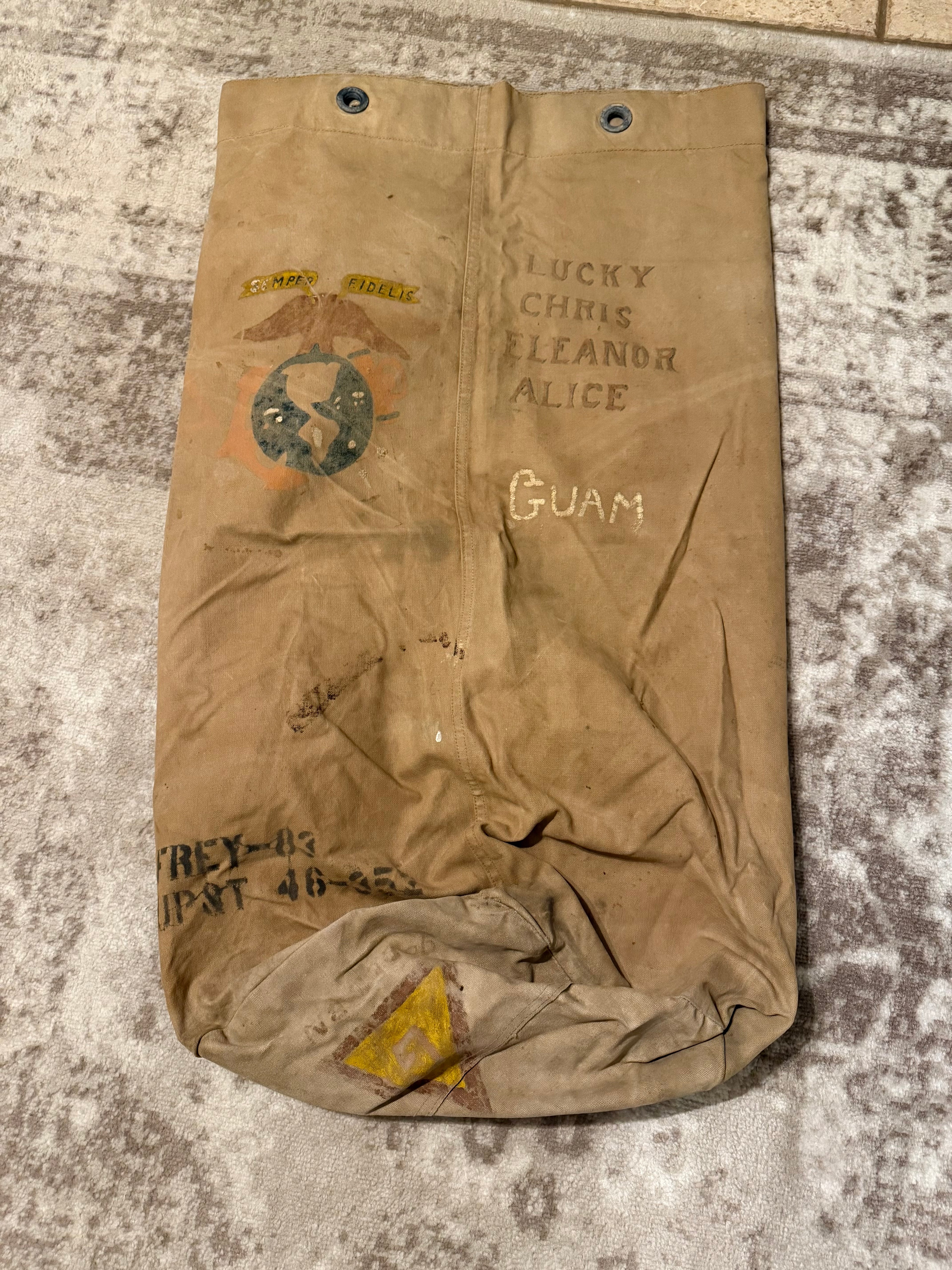 USMC seabag 9th Defense Battalion