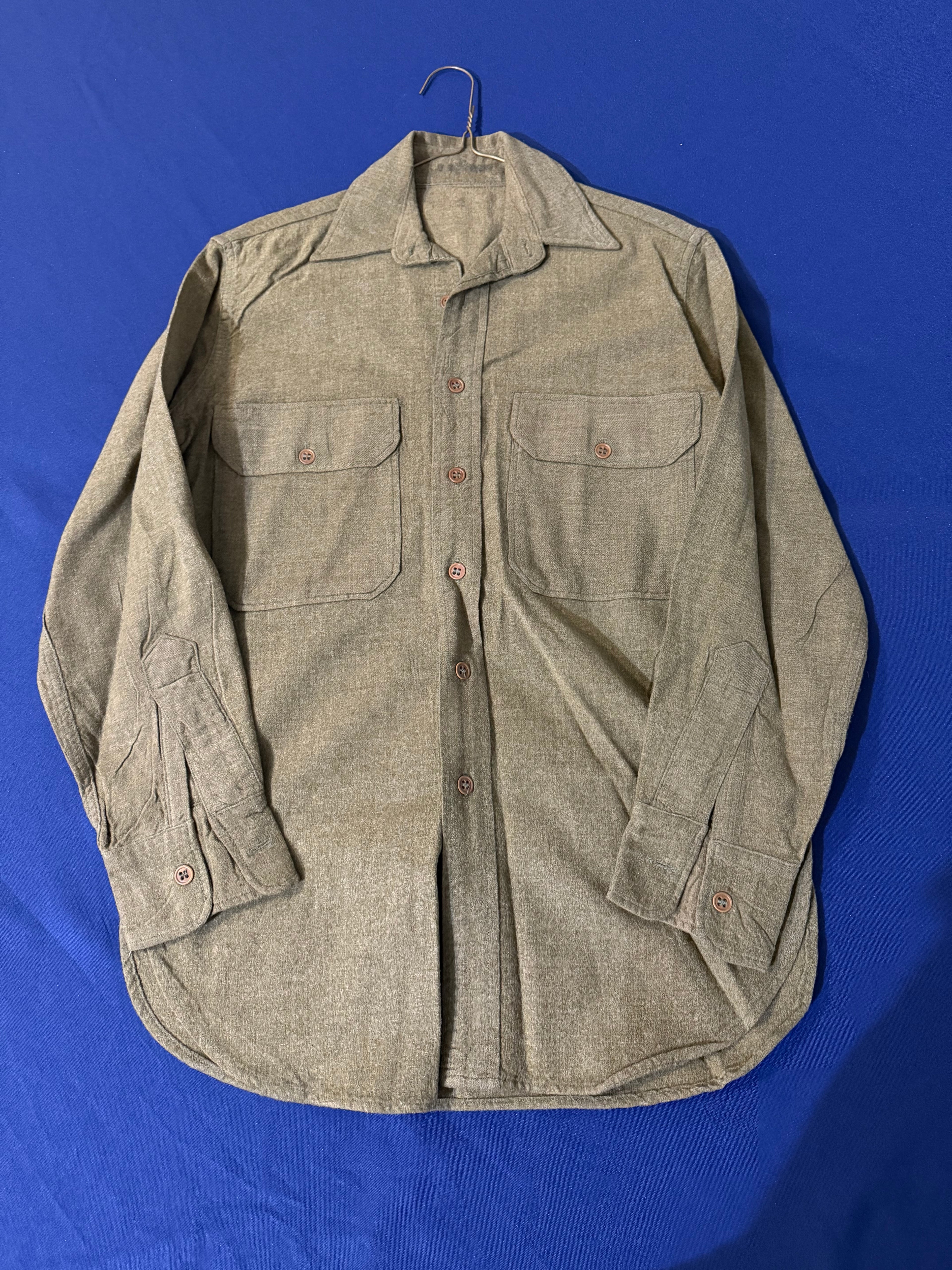 Original WWII U.S. Army M1937 Wool Shirt