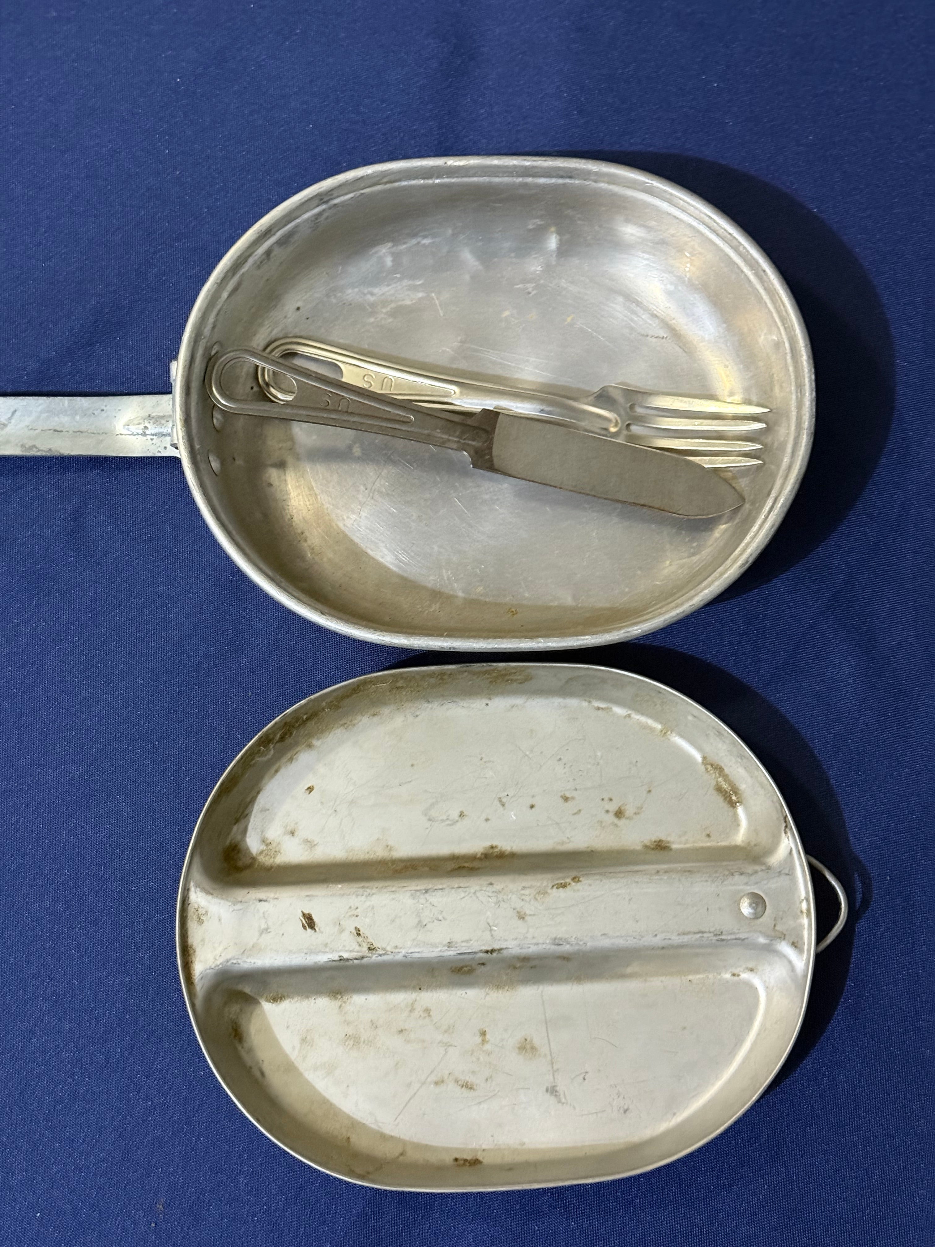 Original World War II U.S. Army mess kit set