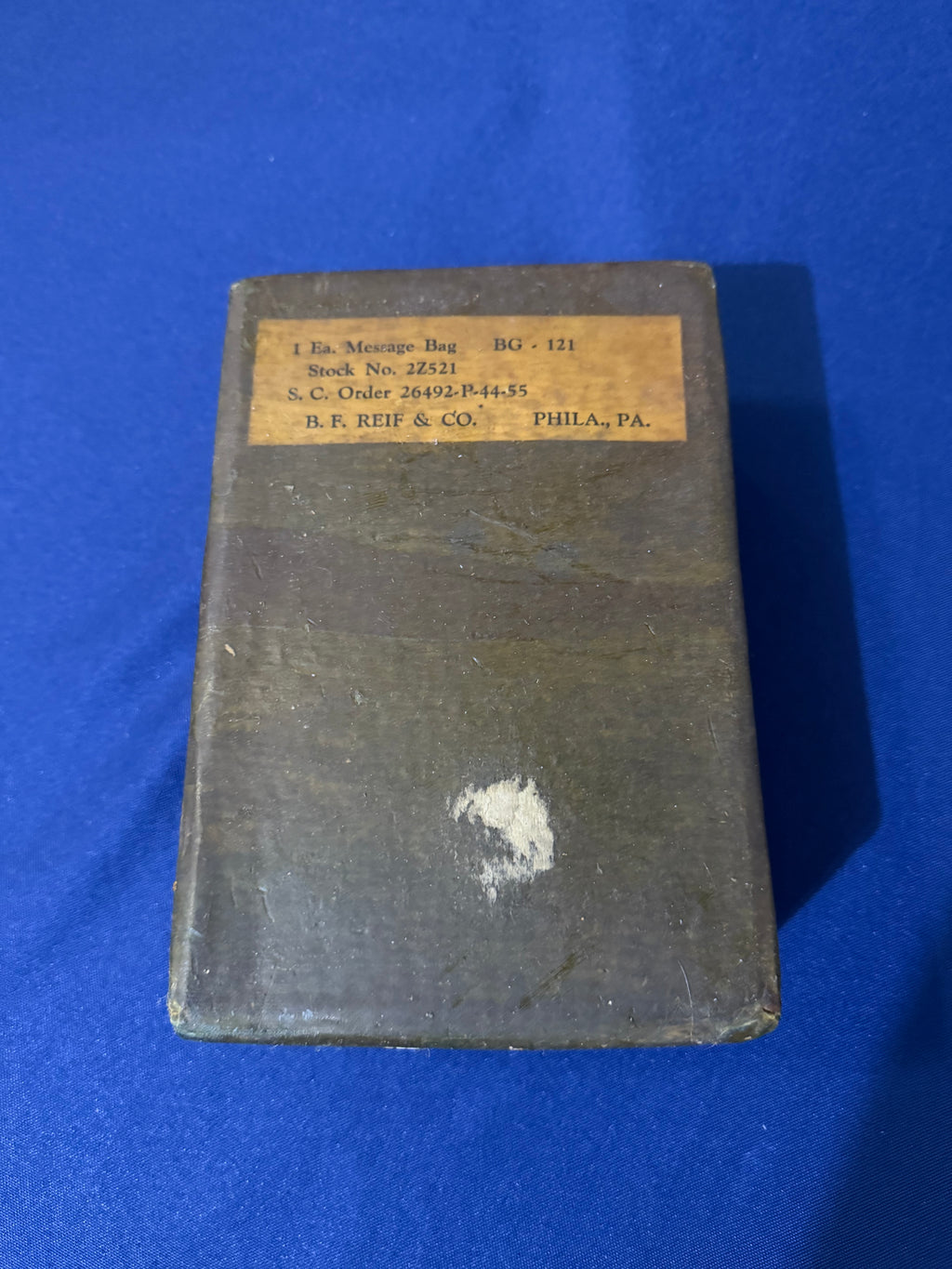 Original WWII U.S. Army BG-121 Message Bag – Sealed in Original Box