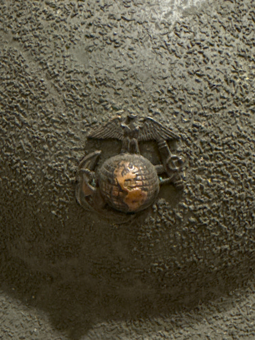 Original USMC Kelly Helmet with Punched EGA