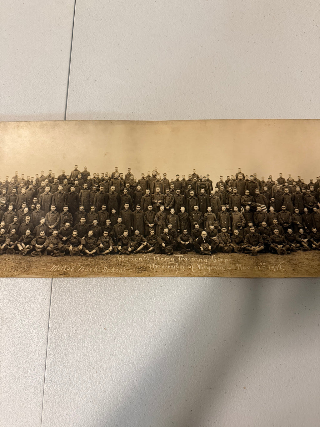 Students army training corps. University of Virginia 1918