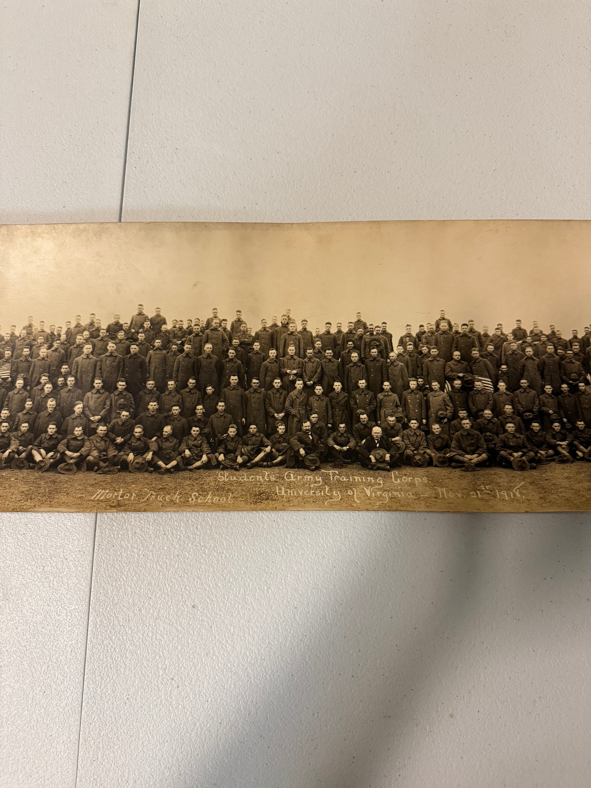 Students army training corps. University of Virginia 1918