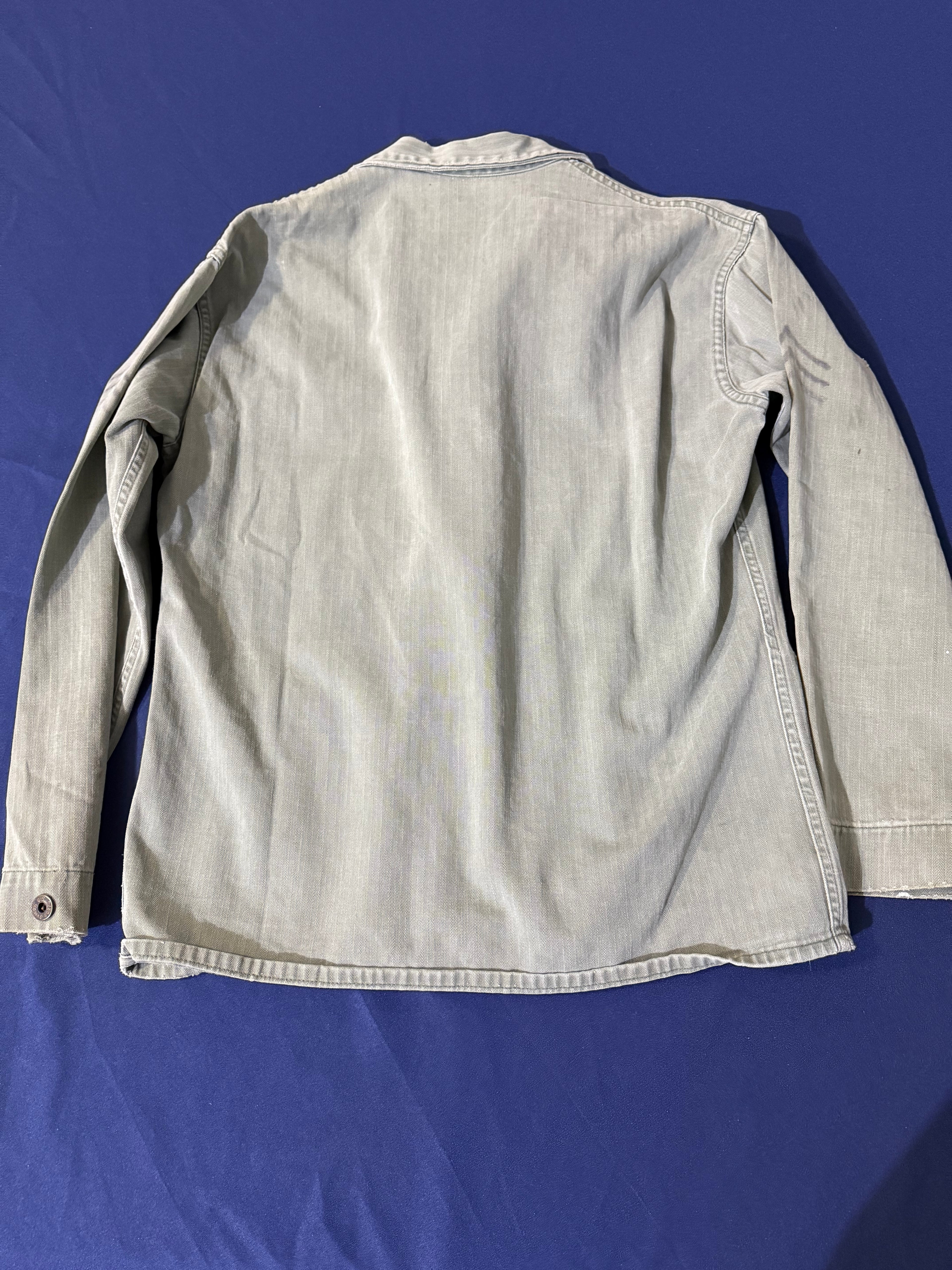 Original WWII U.S. Marine Corps P41 HBT Utility Jacket.